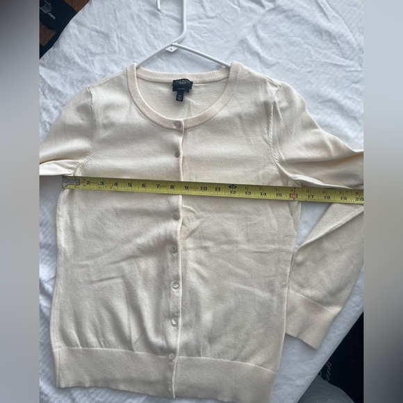 Talbots Ivory Button-Up Cardigan - Picture 3 of 4
